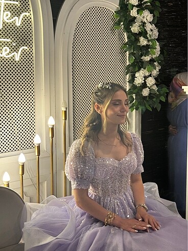 36 Beden Vagzalli nişan elbisesi