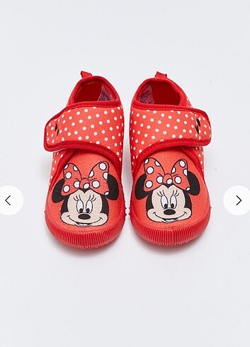 Minnie Mouse kız çocuk ev okul ayakkabısı 