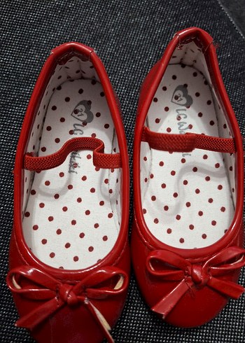 kız bebek rugan kırmızı babet - Görsel 2