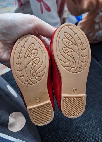 kız bebek rugan kırmızı babet - Görsel 4