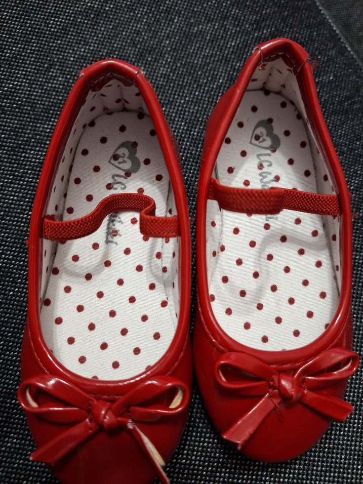 kız bebek rugan kırmızı babet - Görsel 2