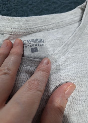 3xl erkek pamuklu pijama üst - Görsel 2