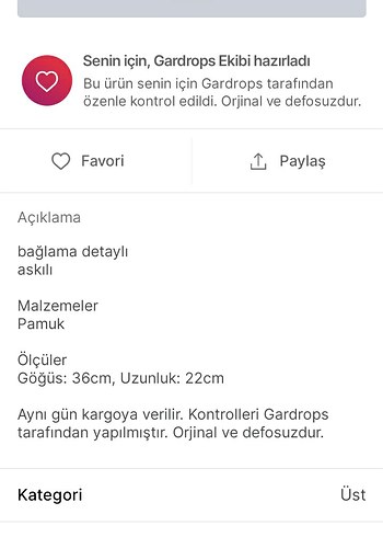 Mavi İnce Askılı Crop Top - Görsel 6