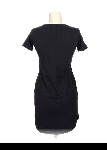 Siyah Kısa Kollu Mini Elbise - Görsel 3