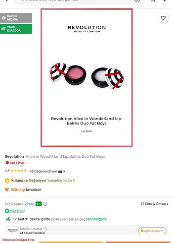 Alice in wonderland lip Balm - Görsel 7