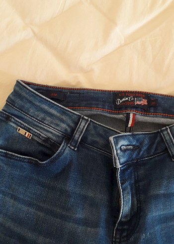 Nakışlı Kemer Detaylı Kadın Kot Pantolon - Görsel 2