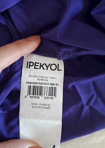 İpekyol Mor Balıkçı Yaka Basic Penye - Görsel 5