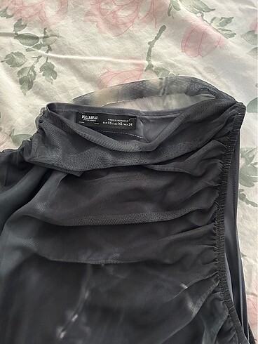 xs Beden gri Renk pull&bear midi elbise