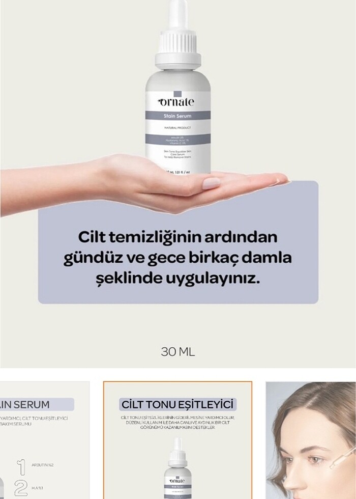 #ornate #kozmetik #cilt #leke #serumu - Görsel 3