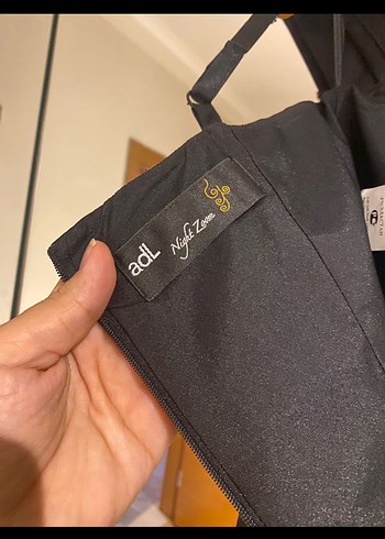 Siyah Mini  Kadın geçe Elbise - Görsel 6