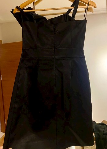 Siyah Mini  Kadın geçe Elbise - Görsel 5