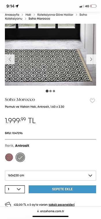 Diğer Enza kilim ince halı