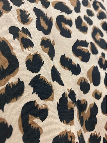 34 Beden Leopar elbise