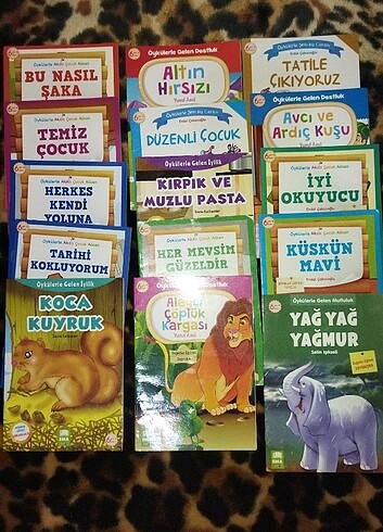 15 adet kitap 