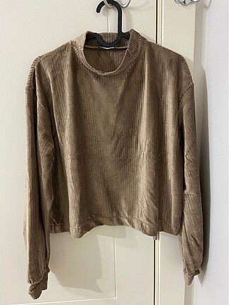 Kadife Yumuşak Kumaş Sweatshirt