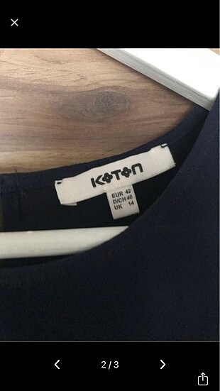 Koton Lacivert elbise