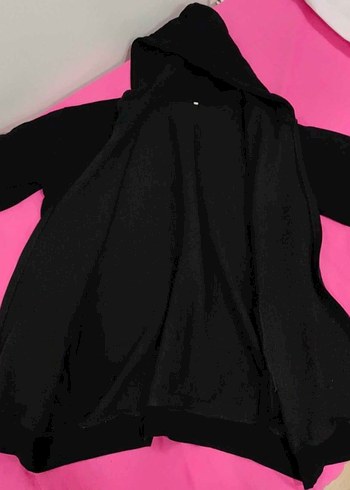 Zara Siyah Kapusonlu Rahat Sweatshirt