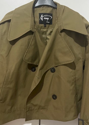 Kadın Haki Midi Trençkot - Görsel 3