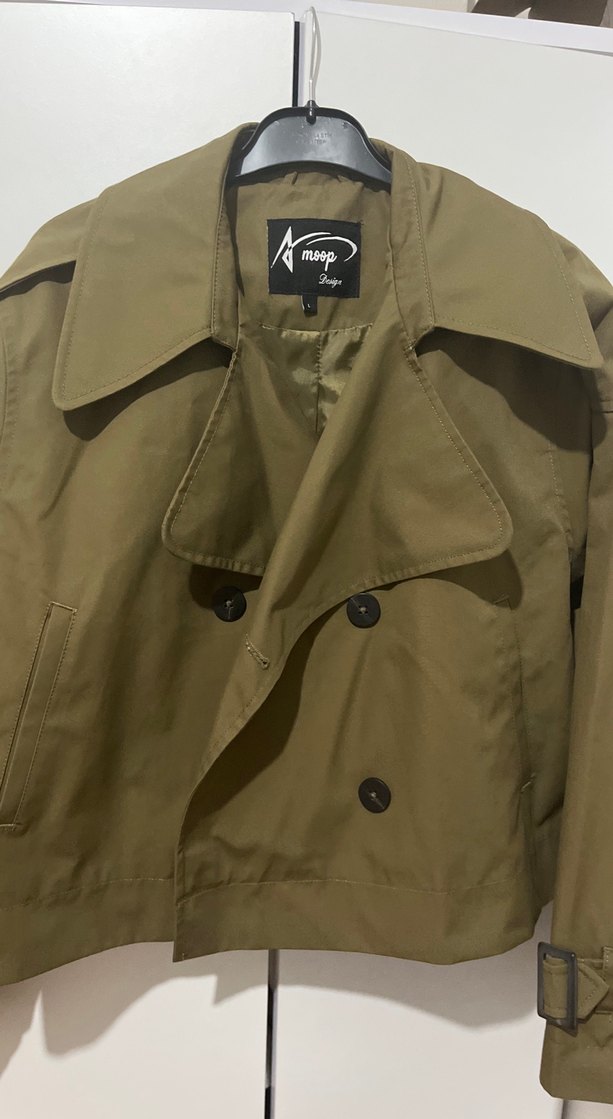 Kadın Haki Midi Trençkot - Görsel 3