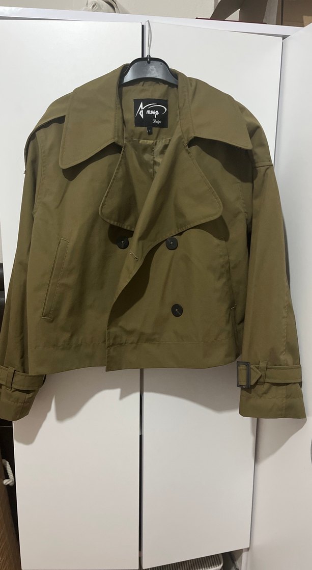 Kadın Haki Midi Trençkot - Görsel 2