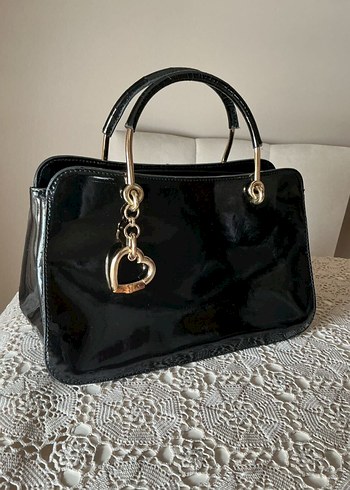 Accessorize  Sik Siyah Parlak El Cantasi