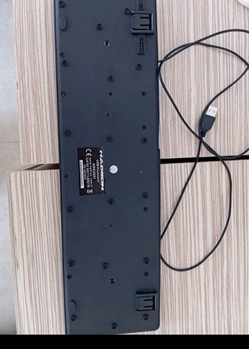 Beden Siyah USB Kablolu Q Türkçe Klavye(F&Q dönüştürulebilir)