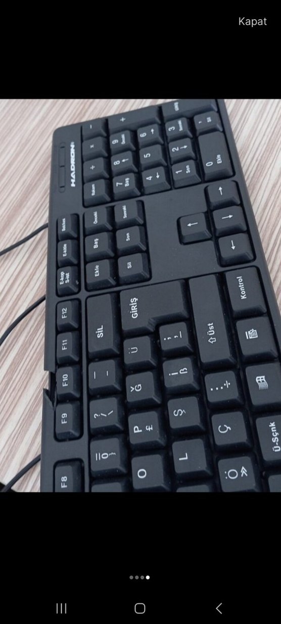 Siyah USB Kablolu Q Türkçe Klavye(F&Q dönüştürulebilir) - Görsel 4