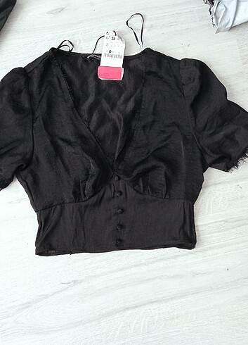 Stradivarius Dantelli crop
