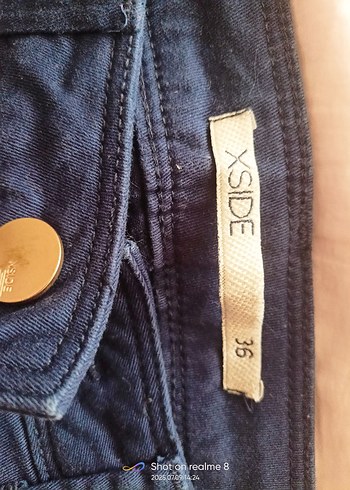 Lacivert Kadın kapri Pantolon - Görsel 2