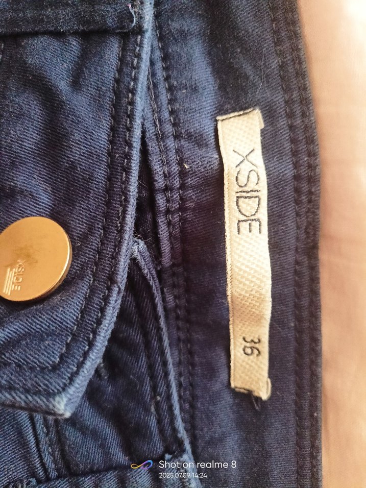 Lacivert Kadın kapri Pantolon - Görsel 2