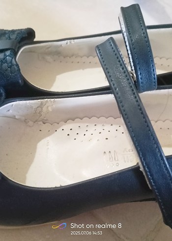 Kız Çocukları İçin Mavi Tokalı Babet Ayakkabı - Görsel 4