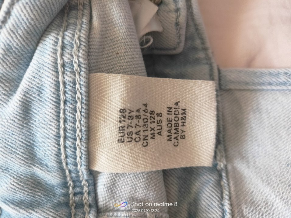 Mavi Kot Kısa Salopet - Görsel 3