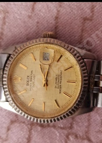 Rolex Datejust Vintage Altin Tonlu Siklik