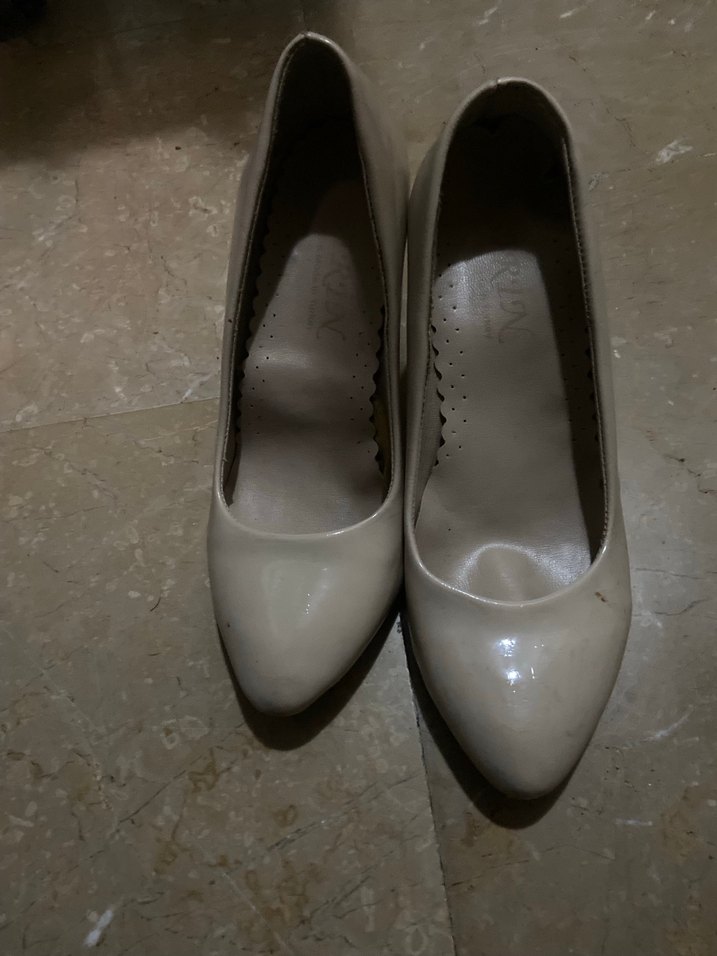 Bej Rugan Stiletto Topuklu Kadın Ayakkabı - Görsel 4