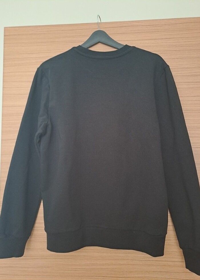 Mavi erkek sweatshirt - Görsel 3