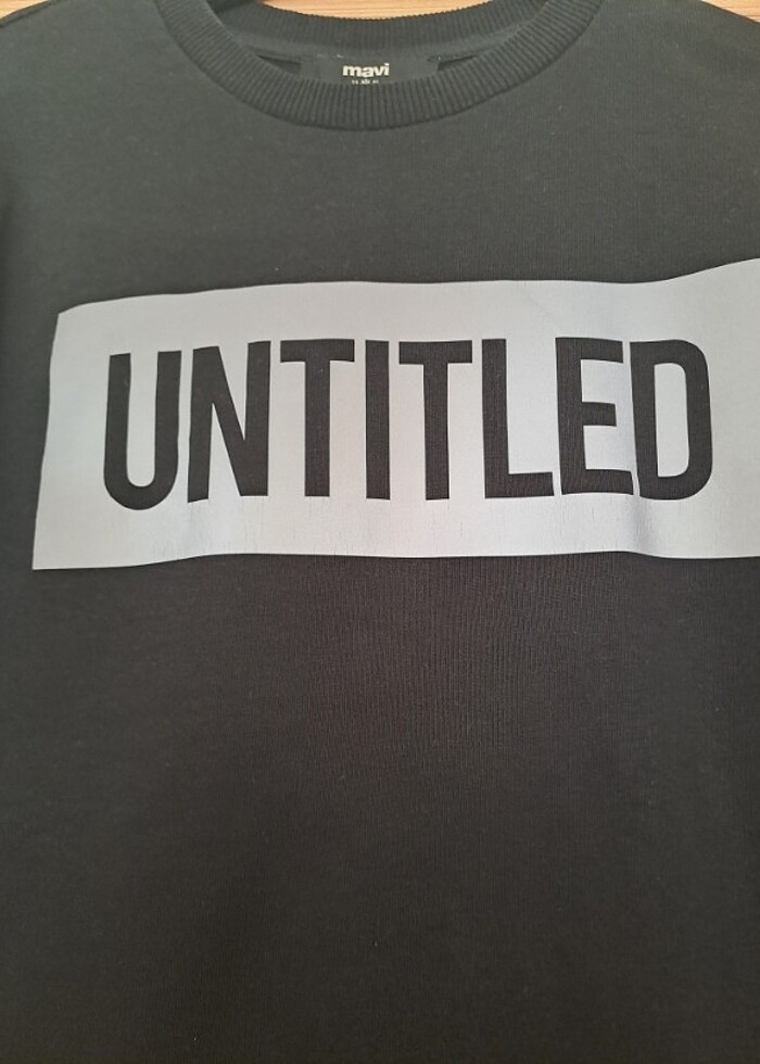 Mavi erkek sweatshirt - Görsel 4