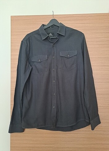 Mavi erkek gömlek - Görsel 6