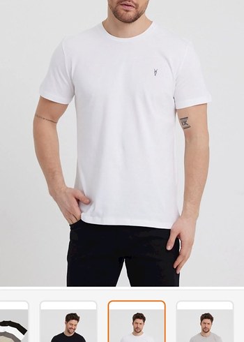 5 Li %100 Pamuk Erkek Regular Fit Kısa Kollu Basic Tişört - Görsel 4