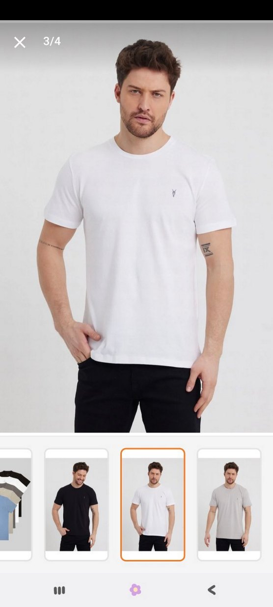 5 Li %100 Pamuk Erkek Regular Fit Kısa Kollu Basic Tişört - Görsel 4