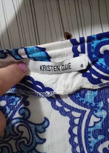 Bohem Mavi Baskılı Uzun Tunik - Görsel 2