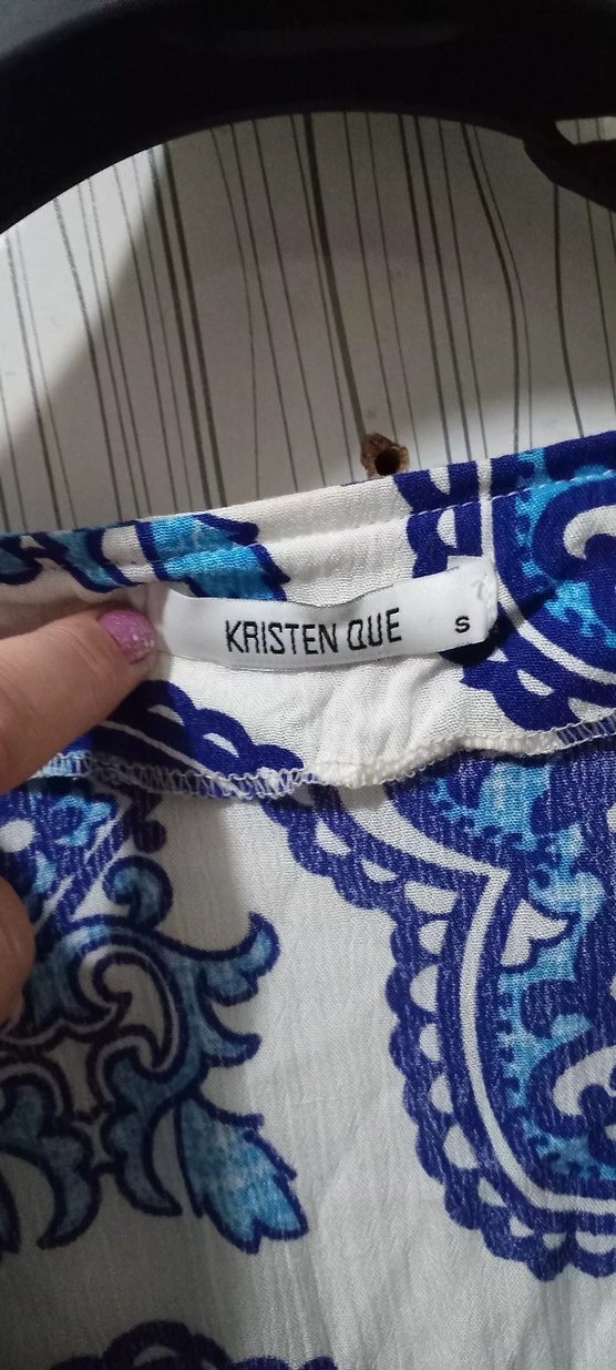 Bohem Mavi Baskılı Uzun Tunik - Görsel 2