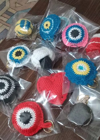 Bohem Tarzı Püsküllü Ayıcık Anahtarlık - Görsel 3