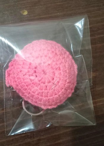 Renkli Örgü Kadın Anahtarlık - Görsel 2