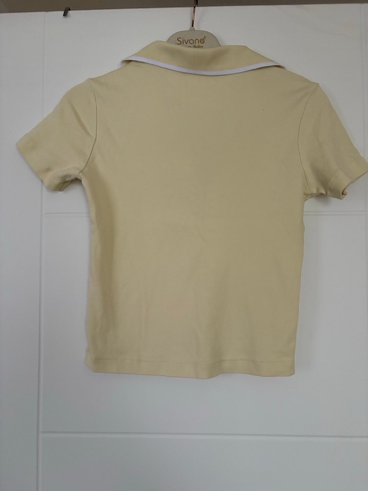 Sarı Polo Yaka Tişört - Görsel 2