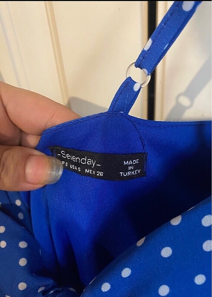 Puantiyeli elbise - Görsel 3