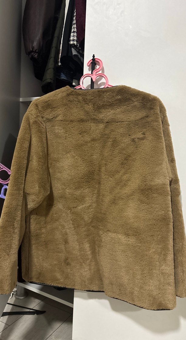 Kahverengi Süet Kadın Ceket - Görsel 3