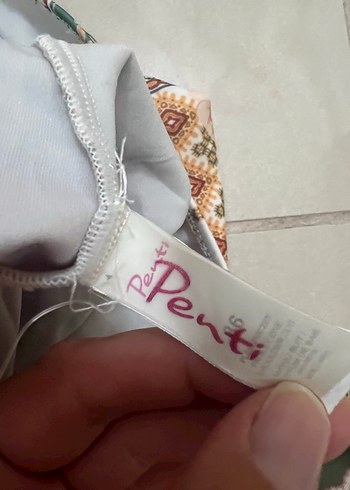 Penti Renkli Desenli Dantelli Bohem Mayo