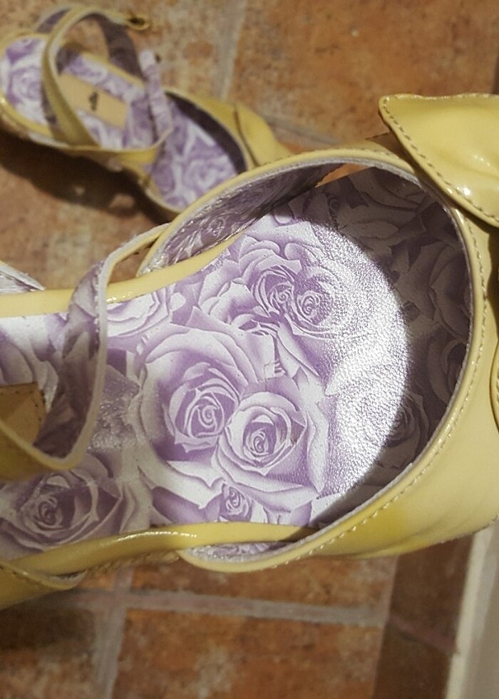 Elle Dolgu Topuklu Sandalet - Görsel 4