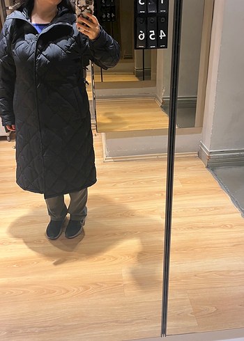 Uniqlo Kaz Tüyü Uzun Mont - Görsel 5