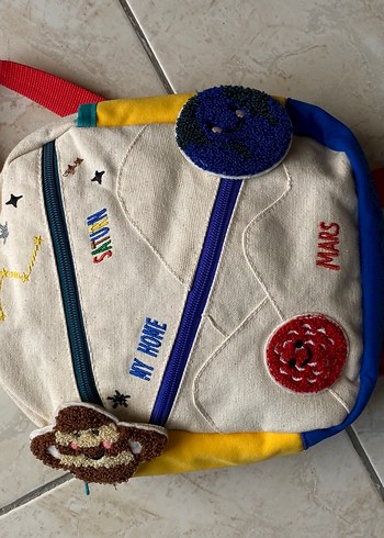 Zara Uzay Temali Renkli Cocuk Sirt Cantasi
